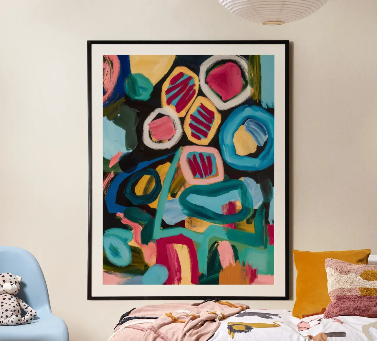 Azure Vortex Swirls poster de Sublime Layers