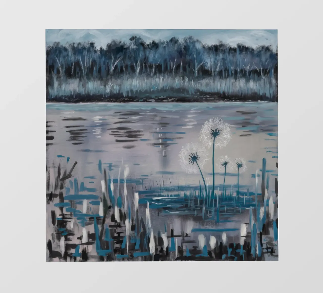 Tranquil Marshland Reflections photo wallpaper by Verve Pigments