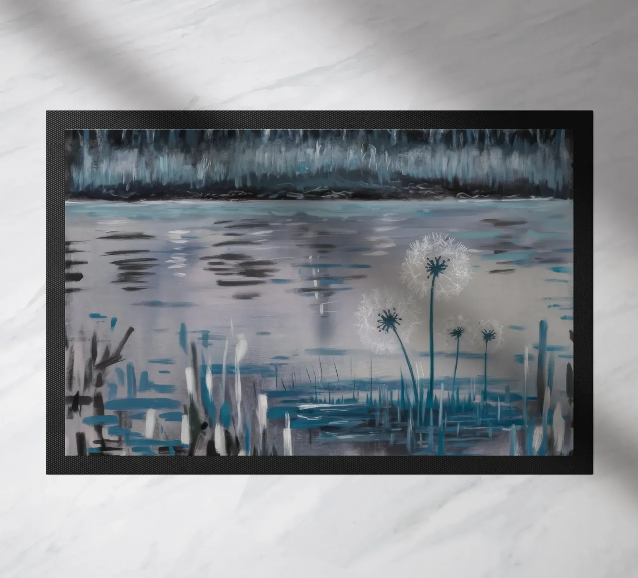 Riflessi di una palude tranquilla zerbino da Verve Pigments