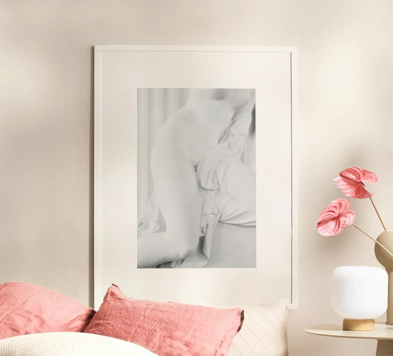 Female Shapes Ii poster con telaio in alluminio da Sebastian Hilgetag