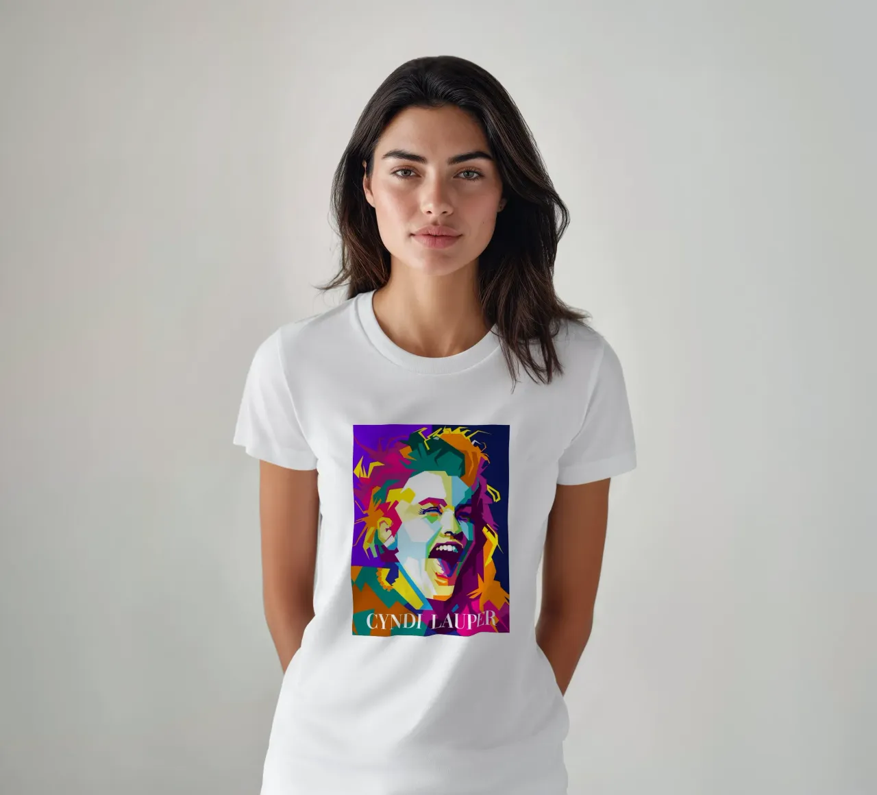 Cindy Lauper cantante pop anni '80 WPAP Trending Now t-shirt da Artkreator