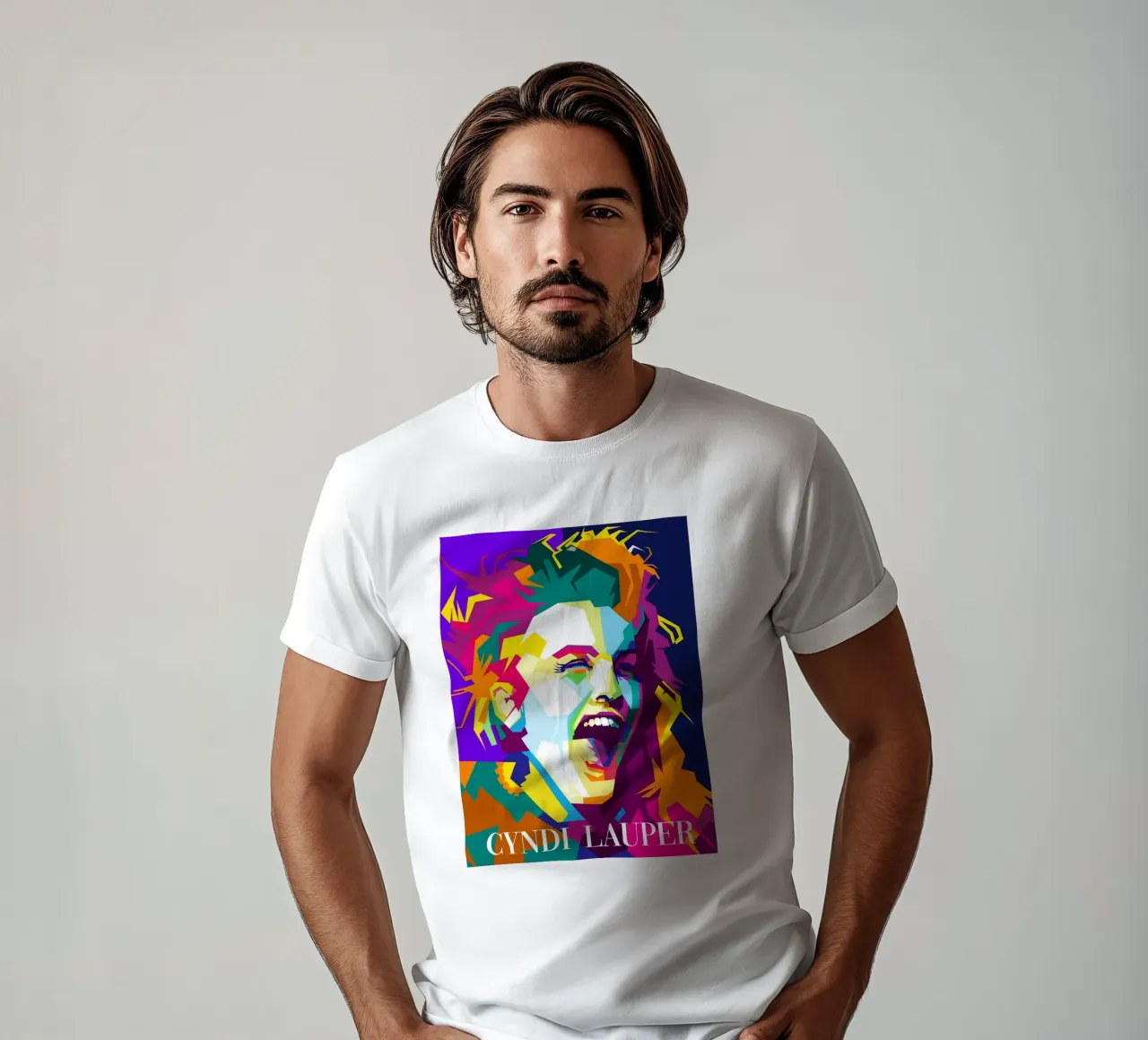 Cindy Lauper cantante pop anni '80 WPAP Trending Now t-shirt da Artkreator