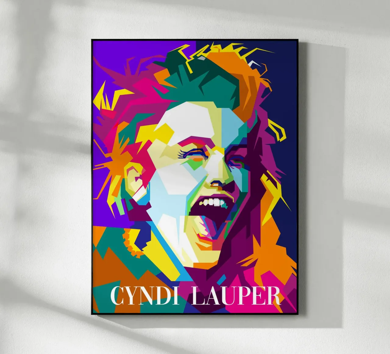 Cindy Lauper 80s Cantante Pop WPAP Trending Now metacrilato de Artkreator