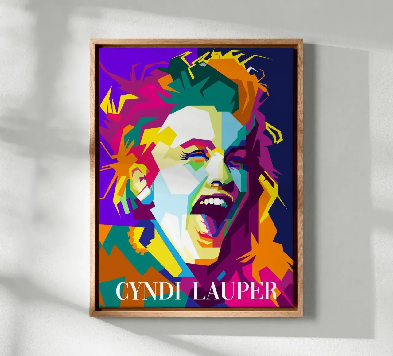 Cindy Lauper 80s Pop Zangeres WPAP Nu Trending canvas van Artkreator