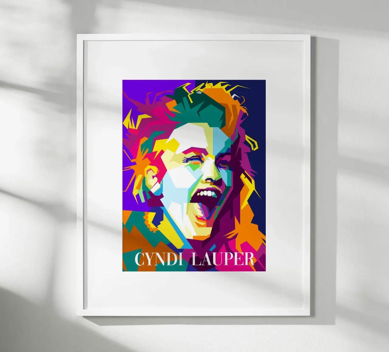 Cindy Lauper 80er Pop-Sängerin WPAP Trending Now Hahnemühle von Artkreator
