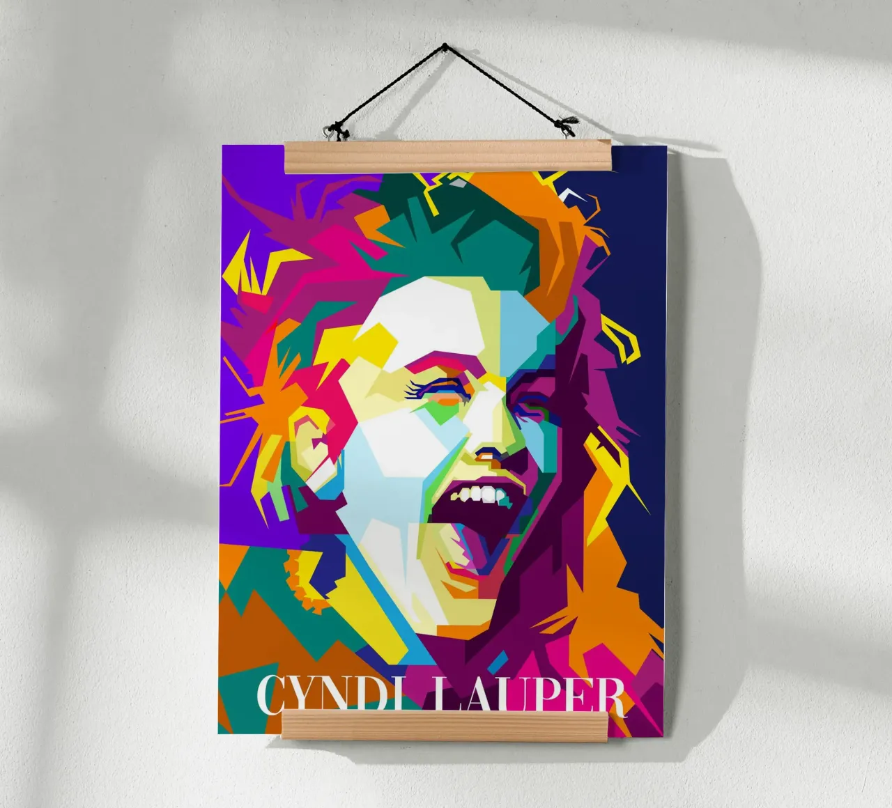 Cindy Lauper 80er Pop-Sängerin WPAP Trending Now Hahnemühle von Artkreator