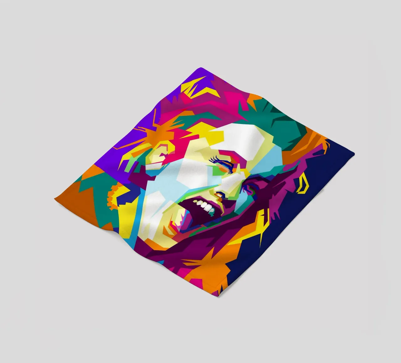 Cindy Lauper cantante pop anni '80 WPAP Trending Now coperta in pile da Artkreator