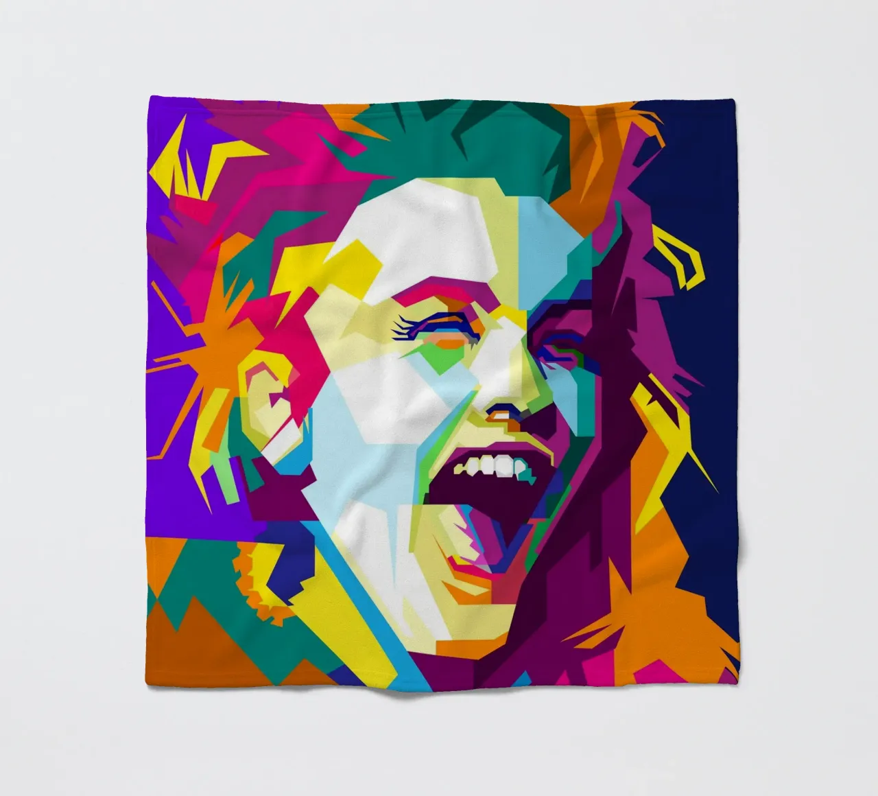 Cindy Lauper cantante pop anni '80 WPAP Trending Now coperta in pile da Artkreator