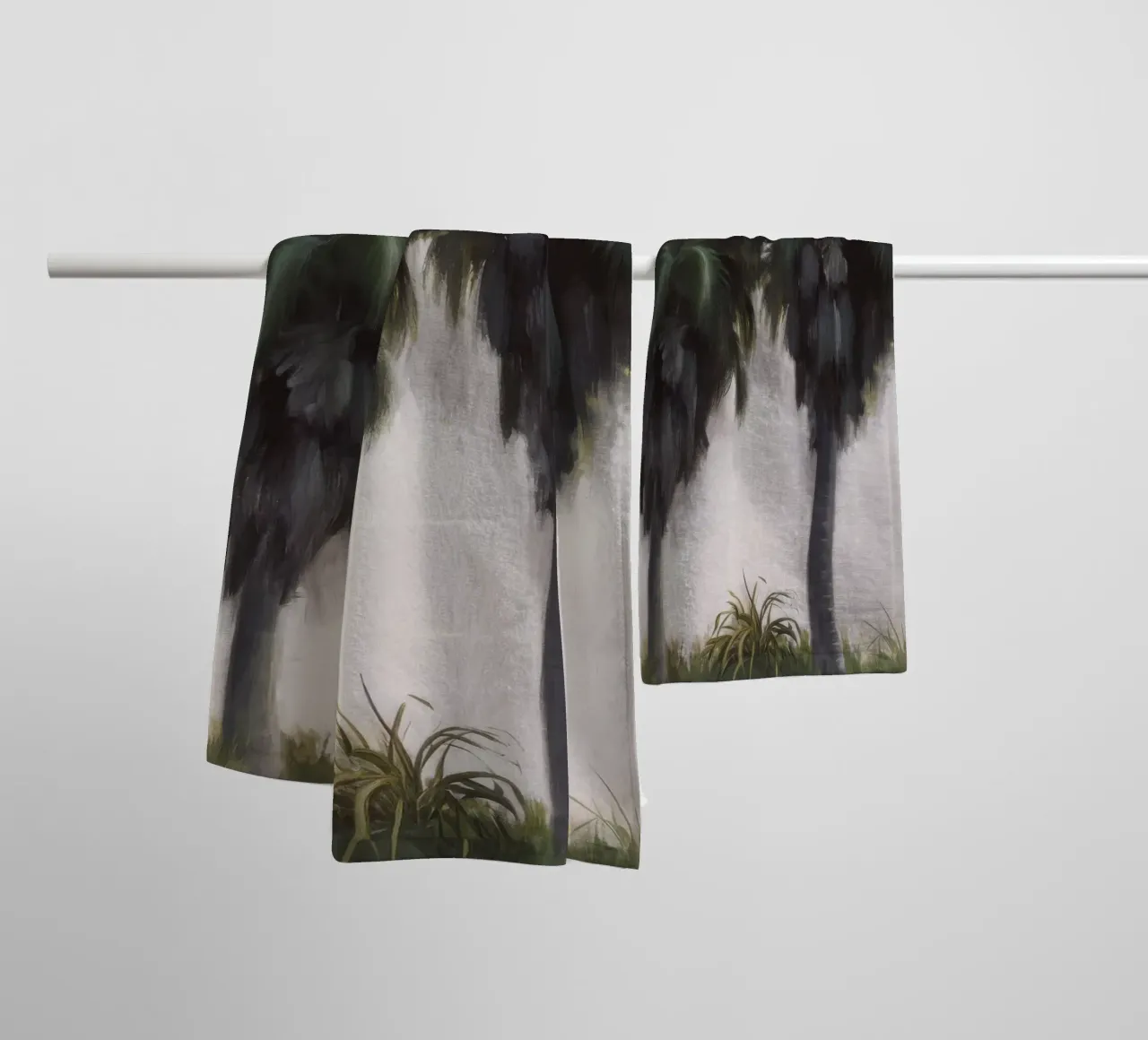 Eternal Palm Elegance asciugamano da bagno da Verve Pigments