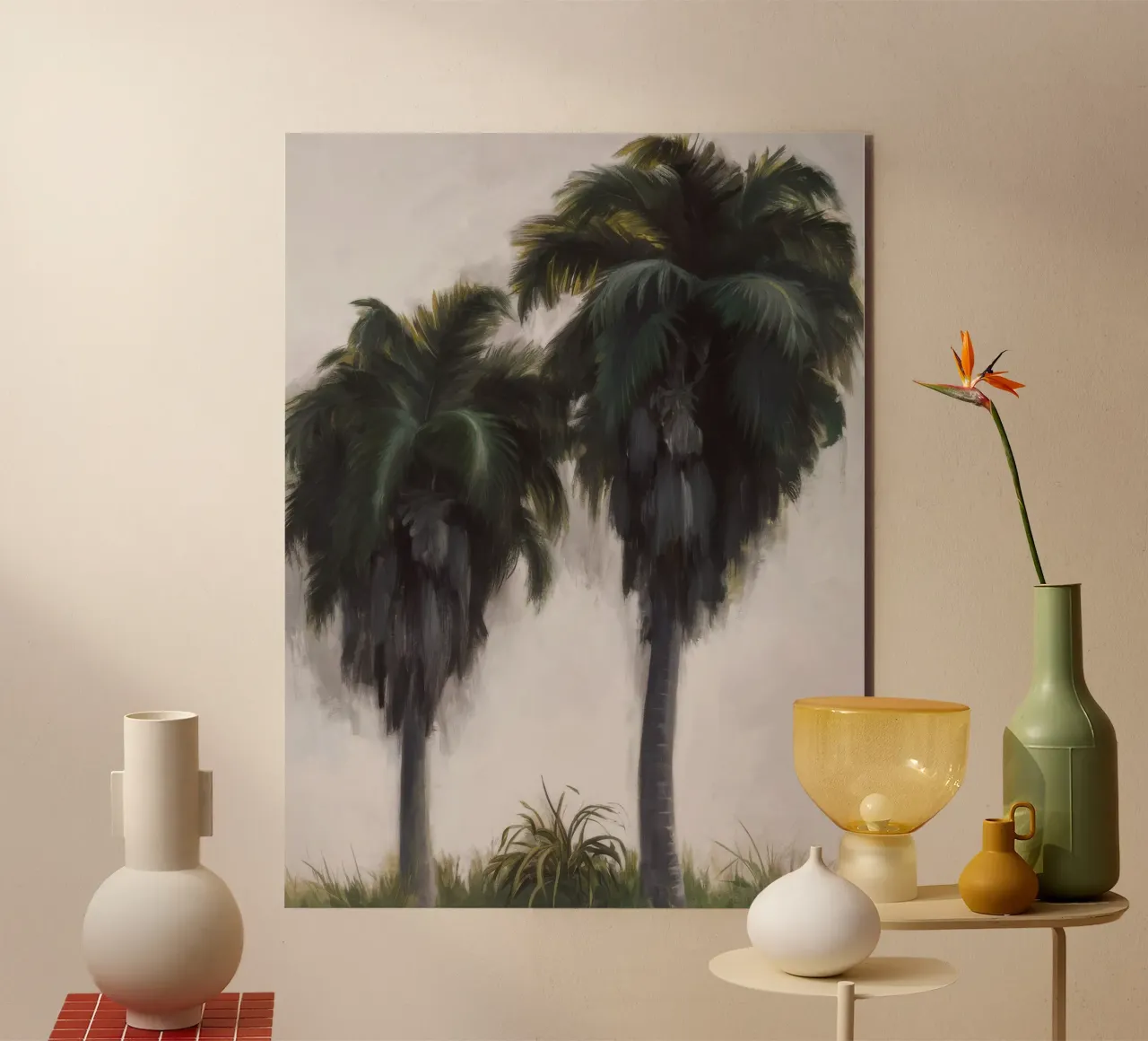 Eternal Palm Elegance alluminio dibond da Verve Pigments