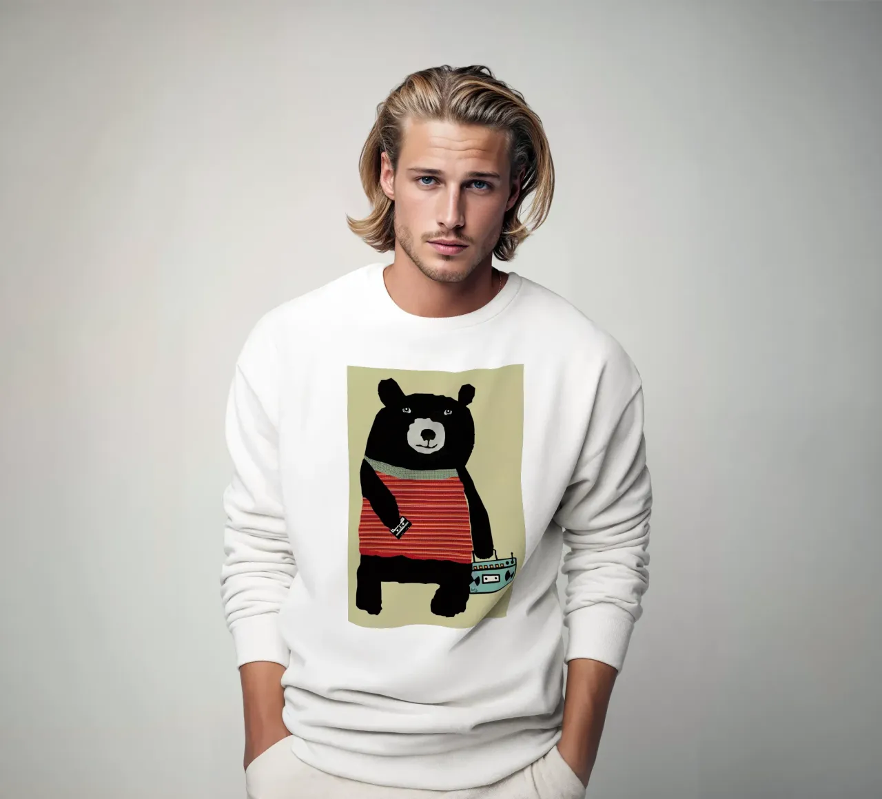 boomer bear felpa da Brian Buckley