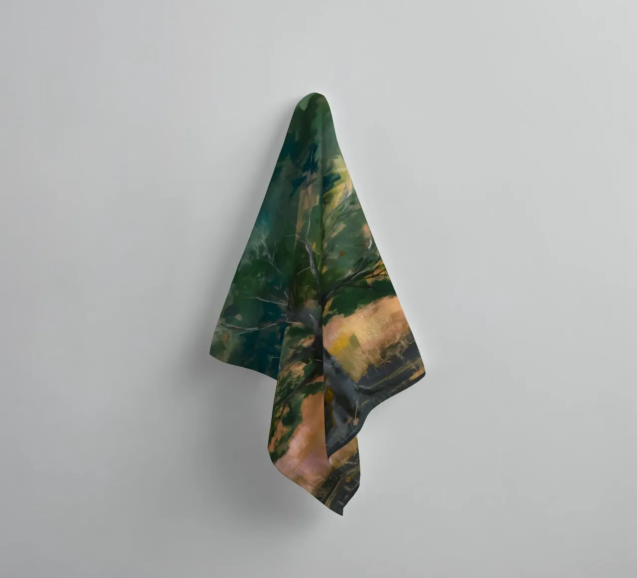Whispering Forest Sentinel towel by Verve Pigments