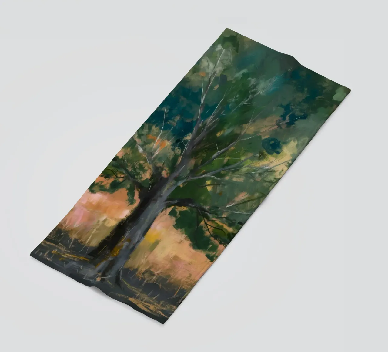 Whispering Forest Sentinel beach towel by Verve Pigments