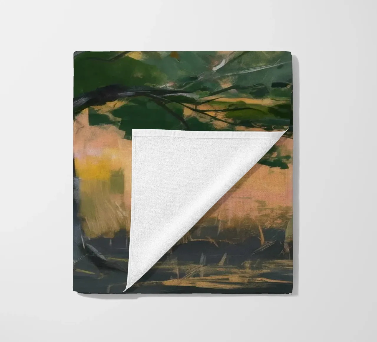 Whispering Forest Sentinel beach towel by Verve Pigments