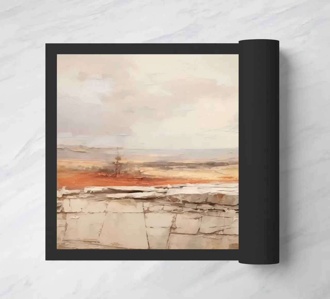 Paesaggio con i colori della sabbia zerbino da Imagine