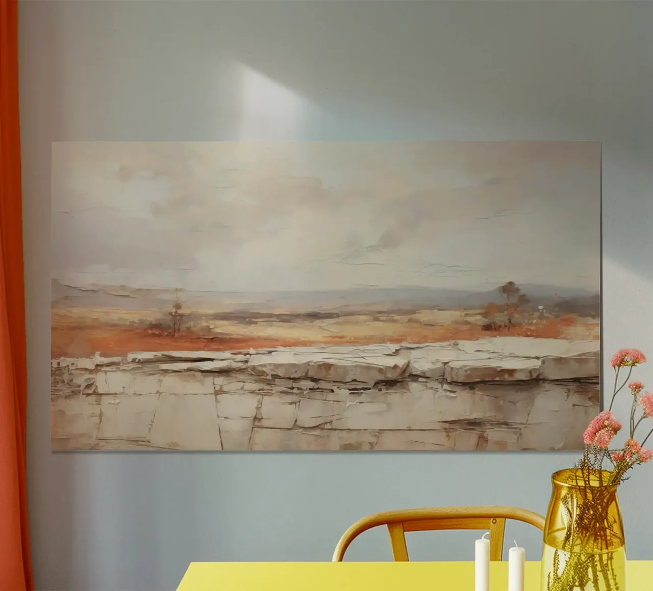 Paesaggio con i colori della sabbia carta hahnemühle da Imagine