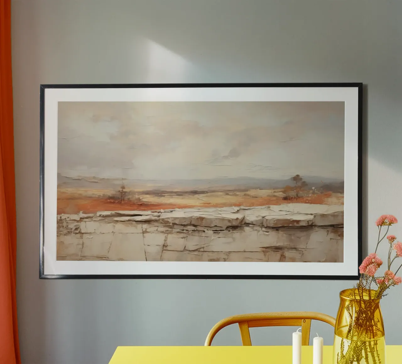 Paesaggio con i colori della sabbia carta hahnemühle da Imagine