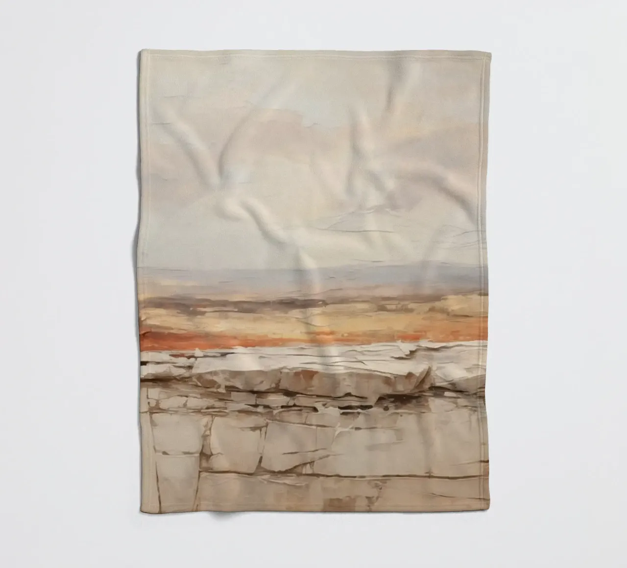 Paesaggio con i colori della sabbia coperta in pile da Imagine