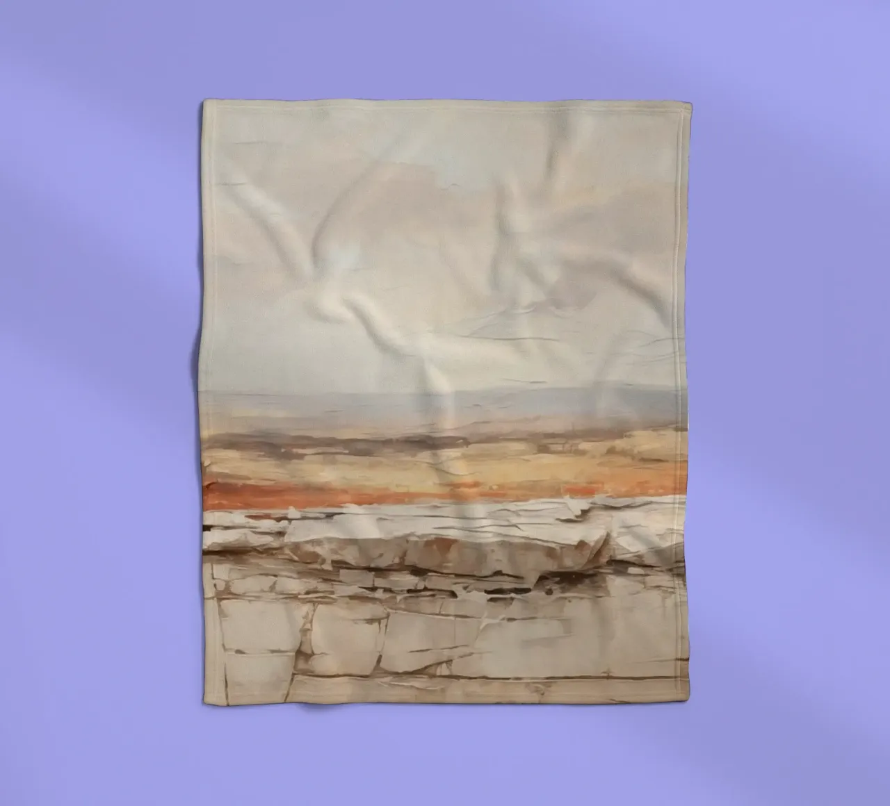 Paesaggio con i colori della sabbia coperta in pile da Imagine