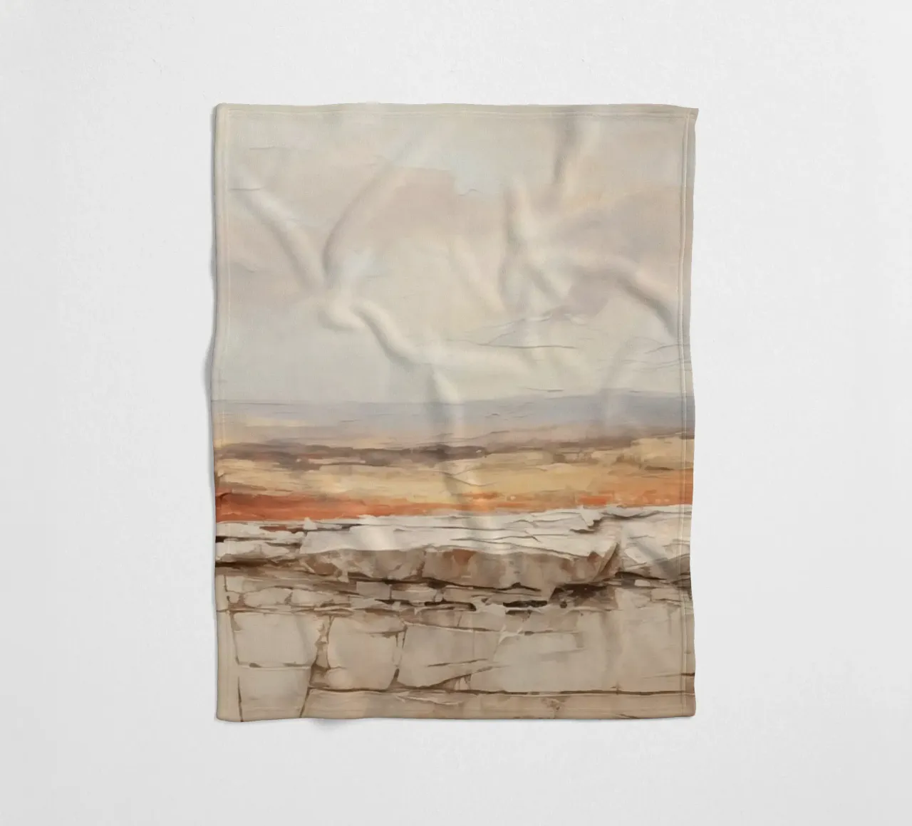 Paesaggio con i colori della sabbia coperta in pile da Imagine