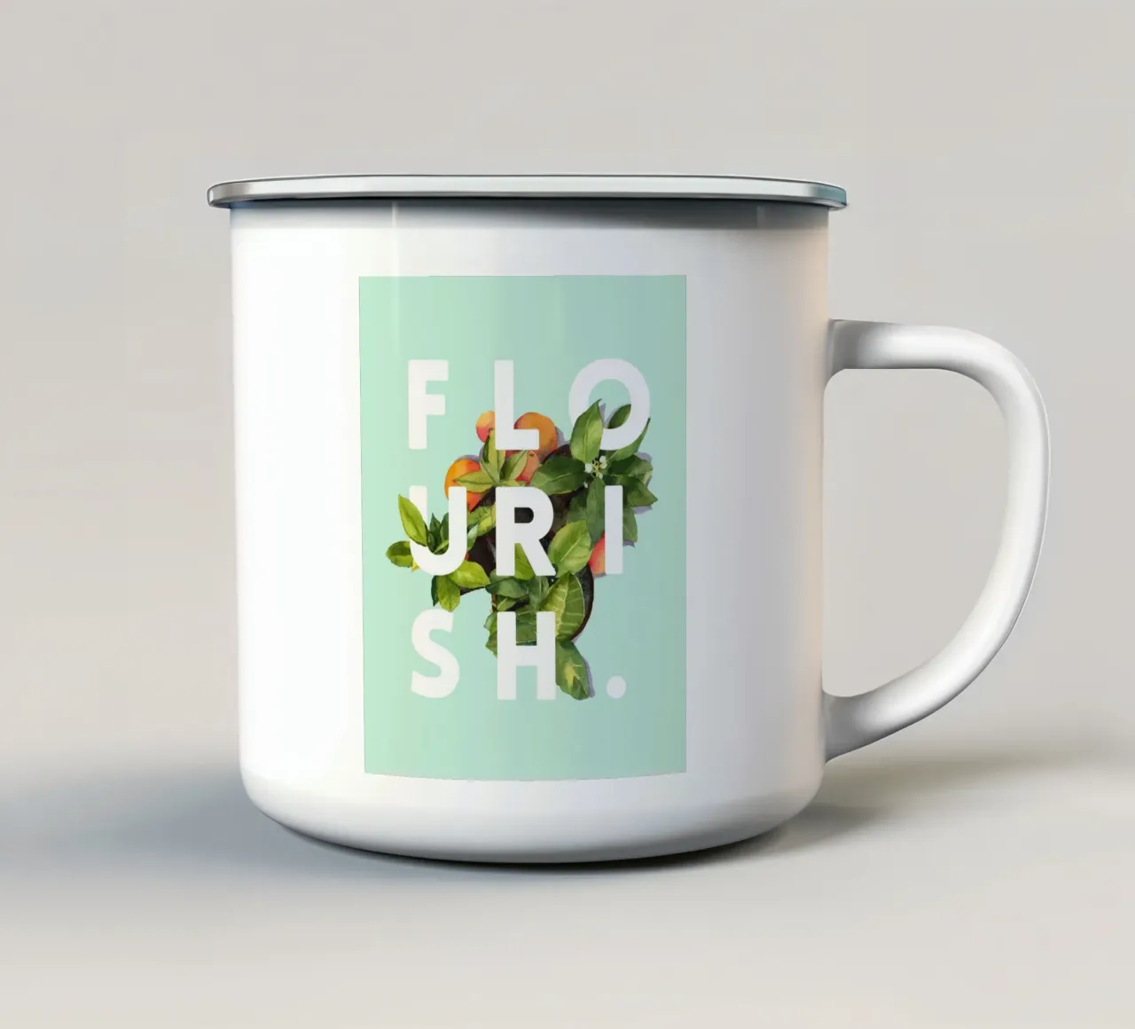 Fioritura tazza in smalto da 83oranges