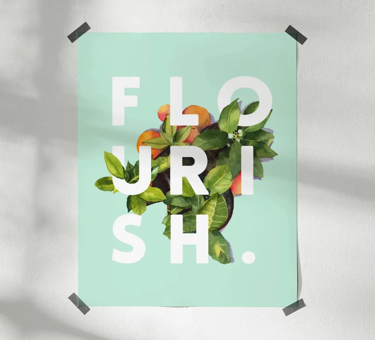 Fioritura poster con telaio in plastica da 83oranges