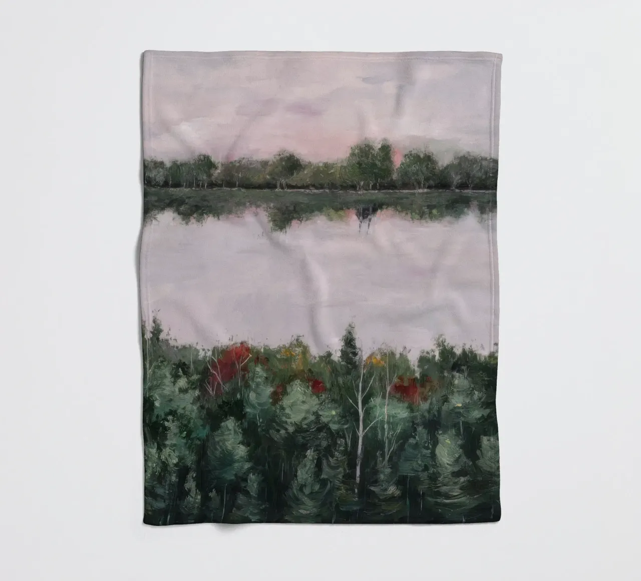 Gedämpfter Horizont Reverie Fleecedecke von Verve Pigments
