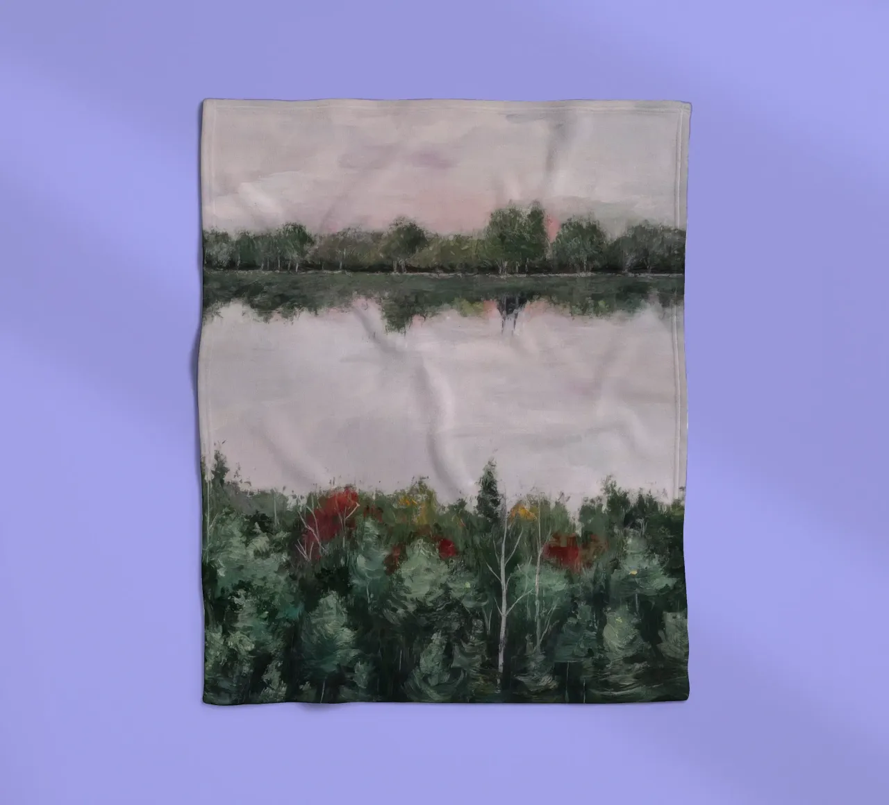 Gedämpfter Horizont Reverie Fleecedecke von Verve Pigments
