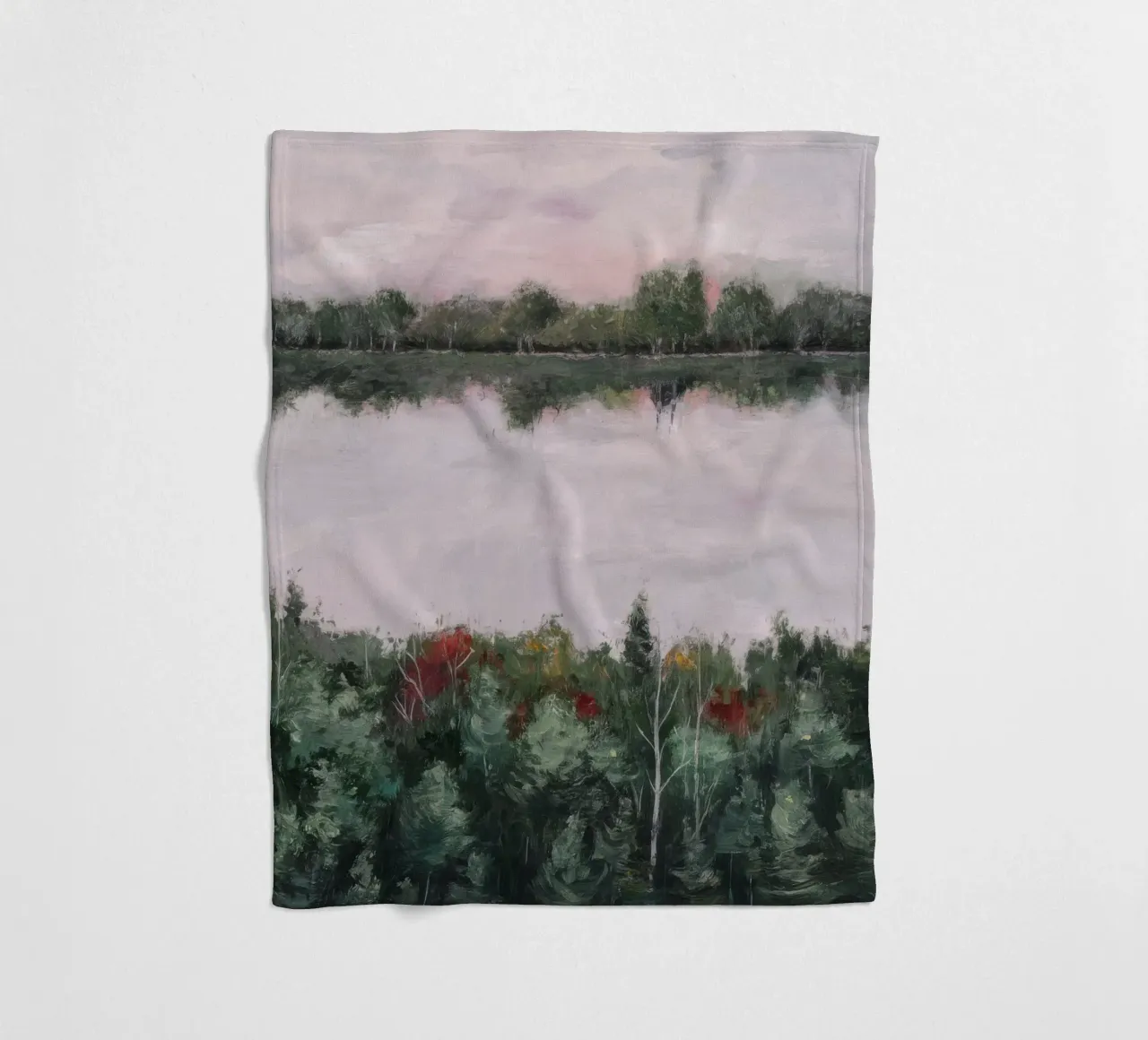 Gedämpfter Horizont Reverie Fleecedecke von Verve Pigments