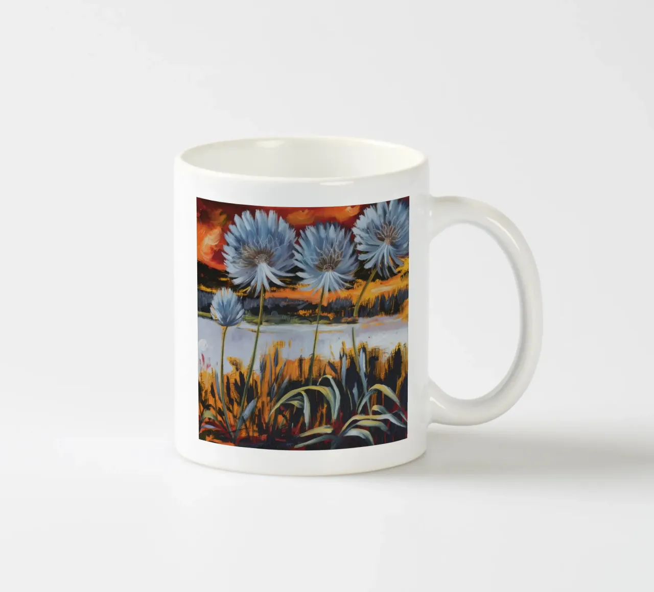 Inferno floreale Blaze tazza in ceramica da Verve Pigments