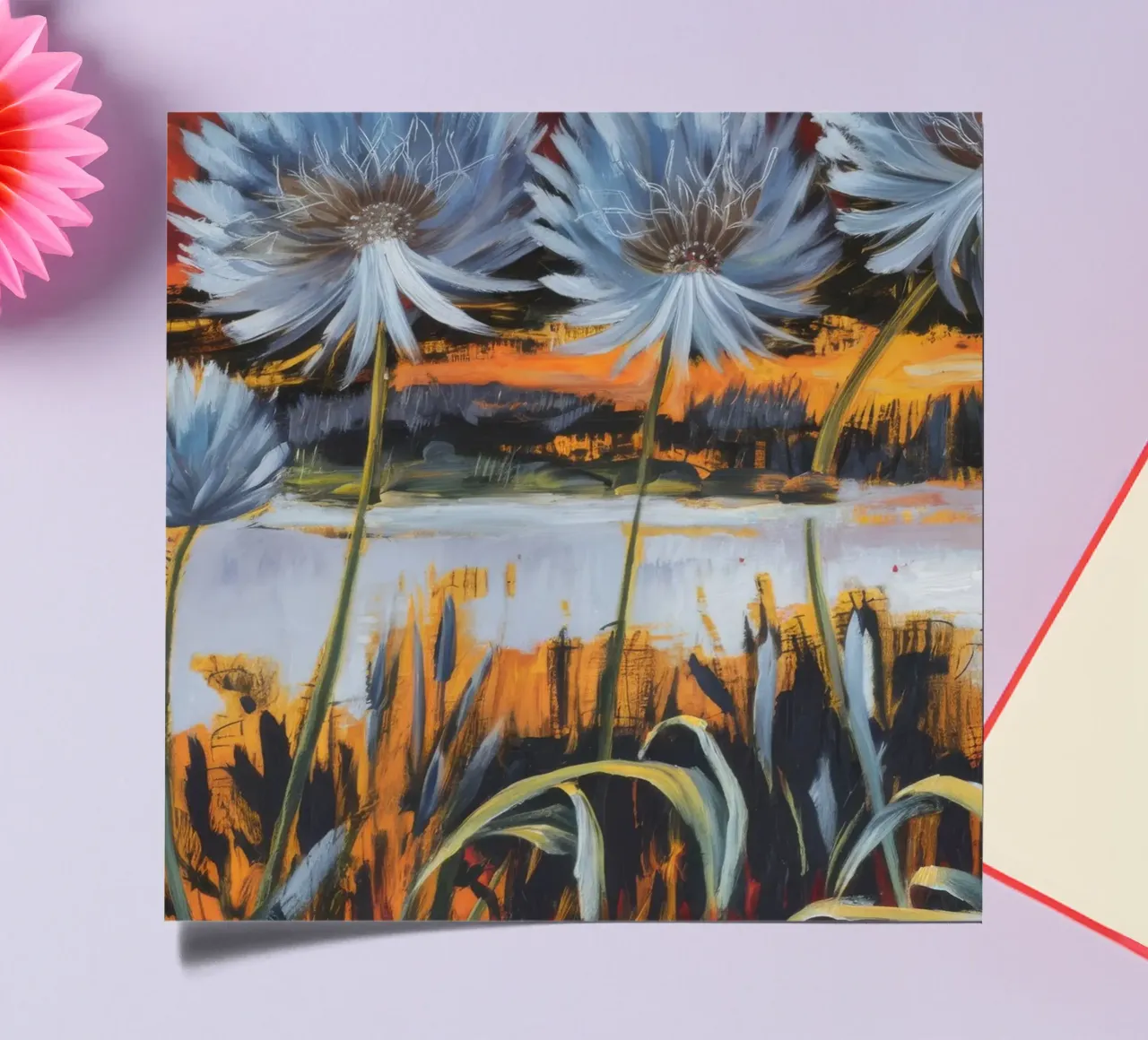 Floral Inferno Blaze sticker sheet by Verve Pigments