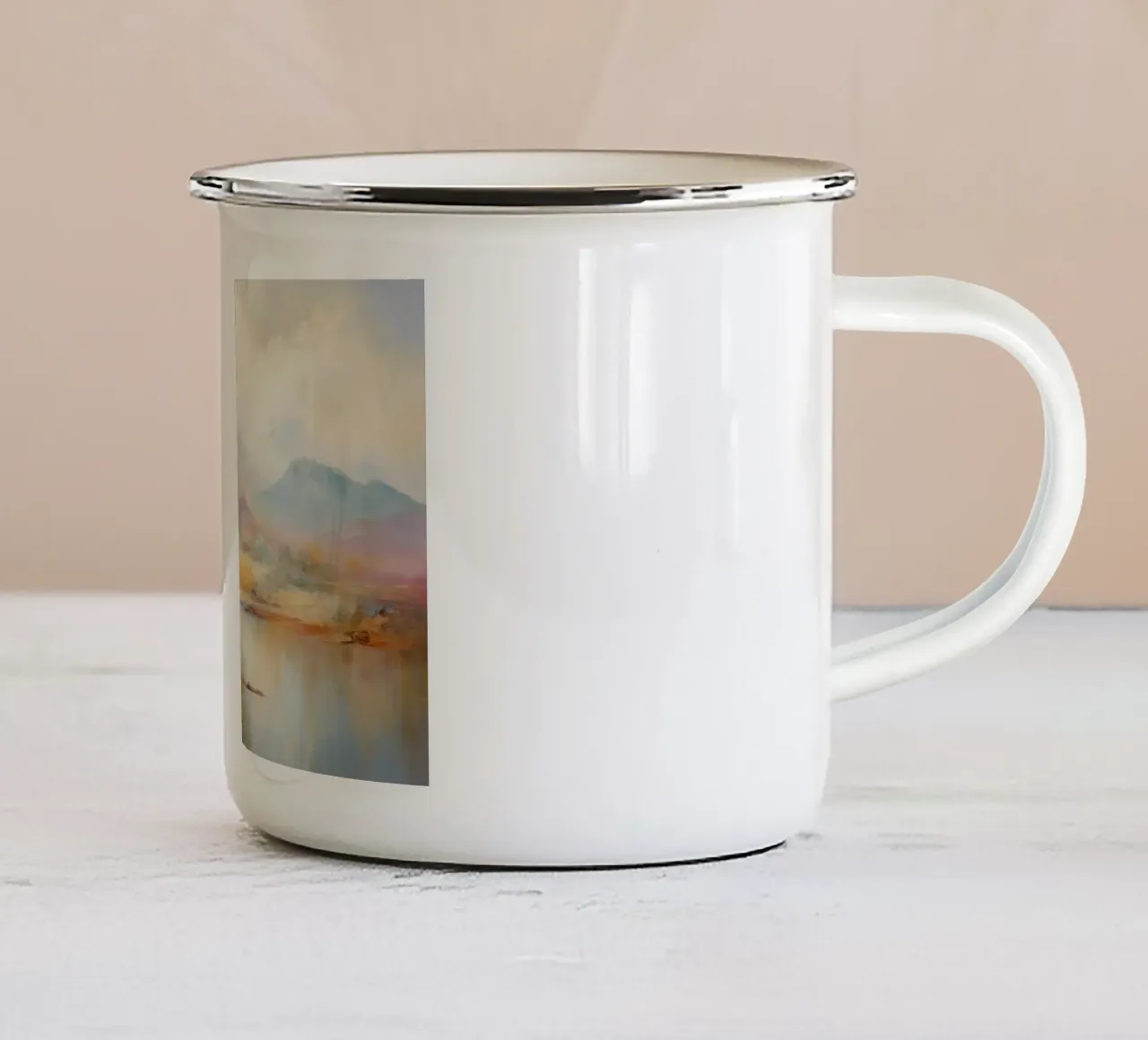 Arte da parete di Imagine tazza in smalto da Imagine