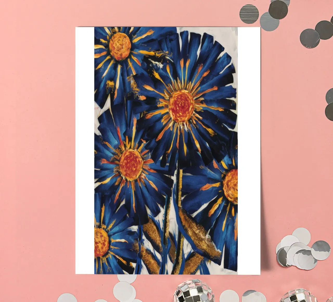 Celestial Petal Cascade sticker sheet by Verve Pigments