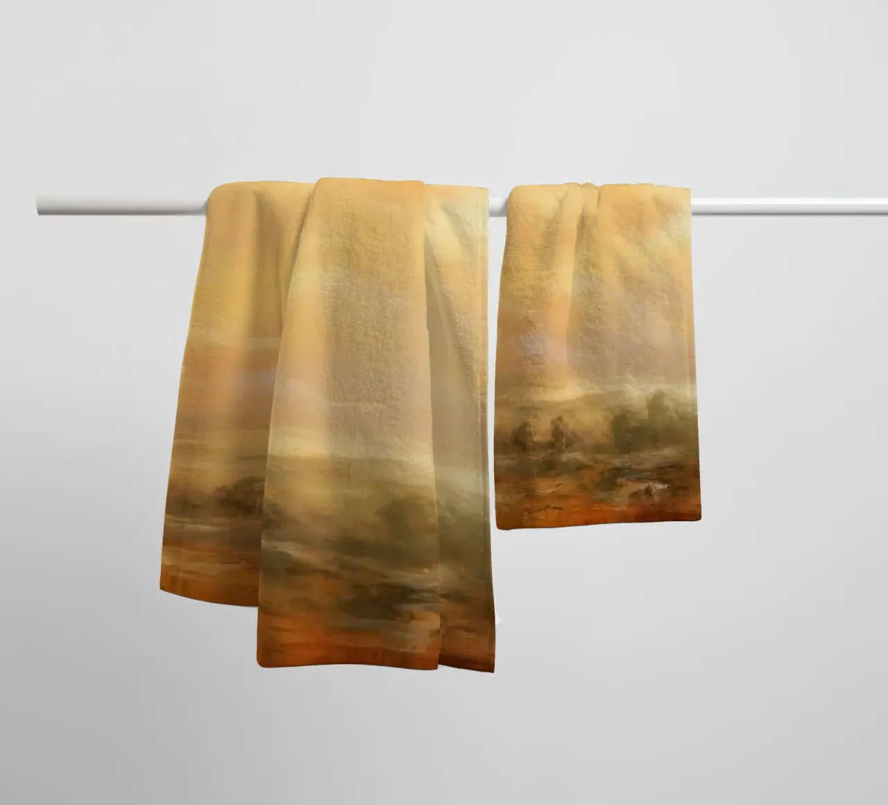 Paesaggio dai colori caldi asciugamano da bagno da Imagine