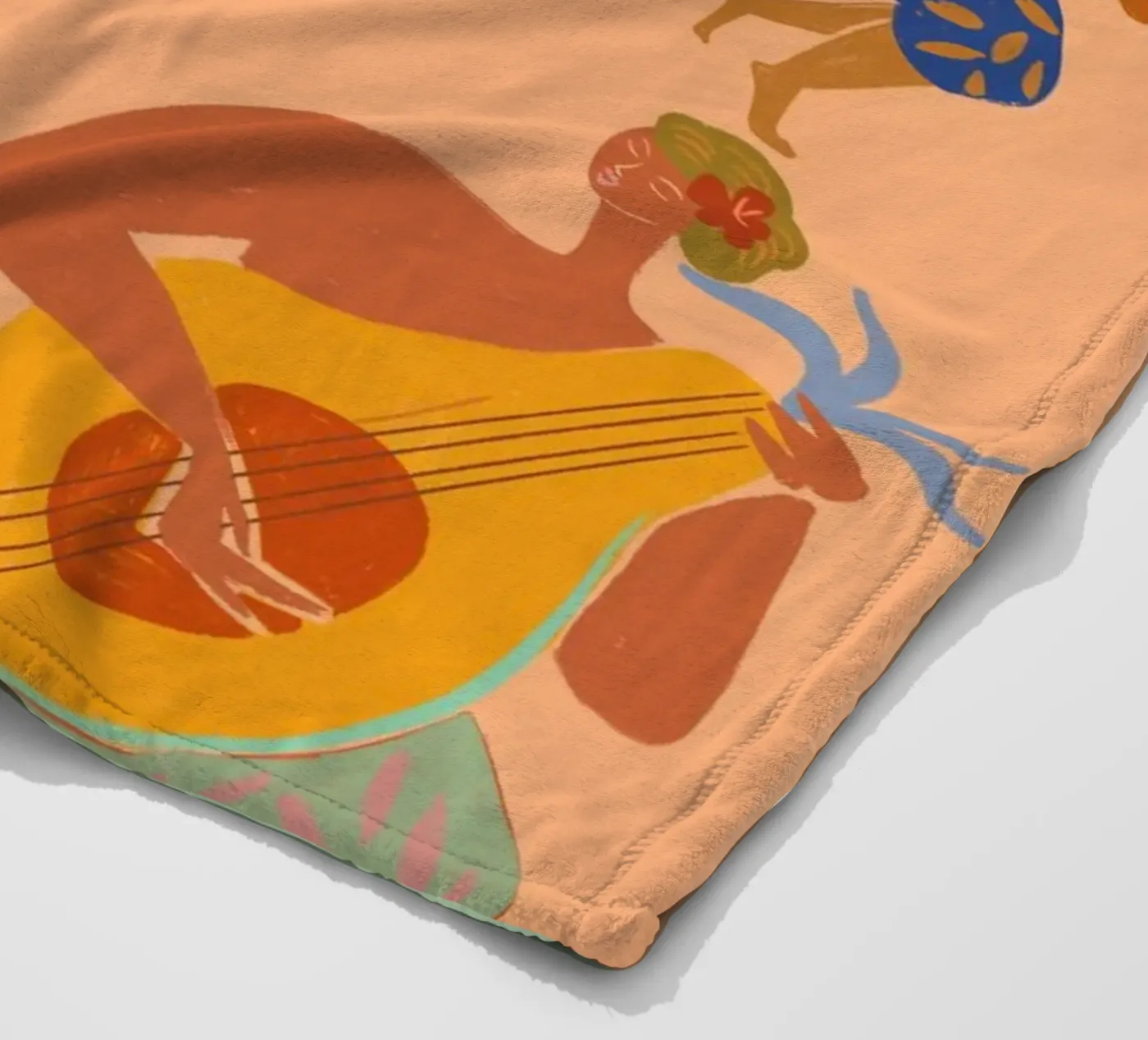 Vacation fleece blanket by Arty Guava