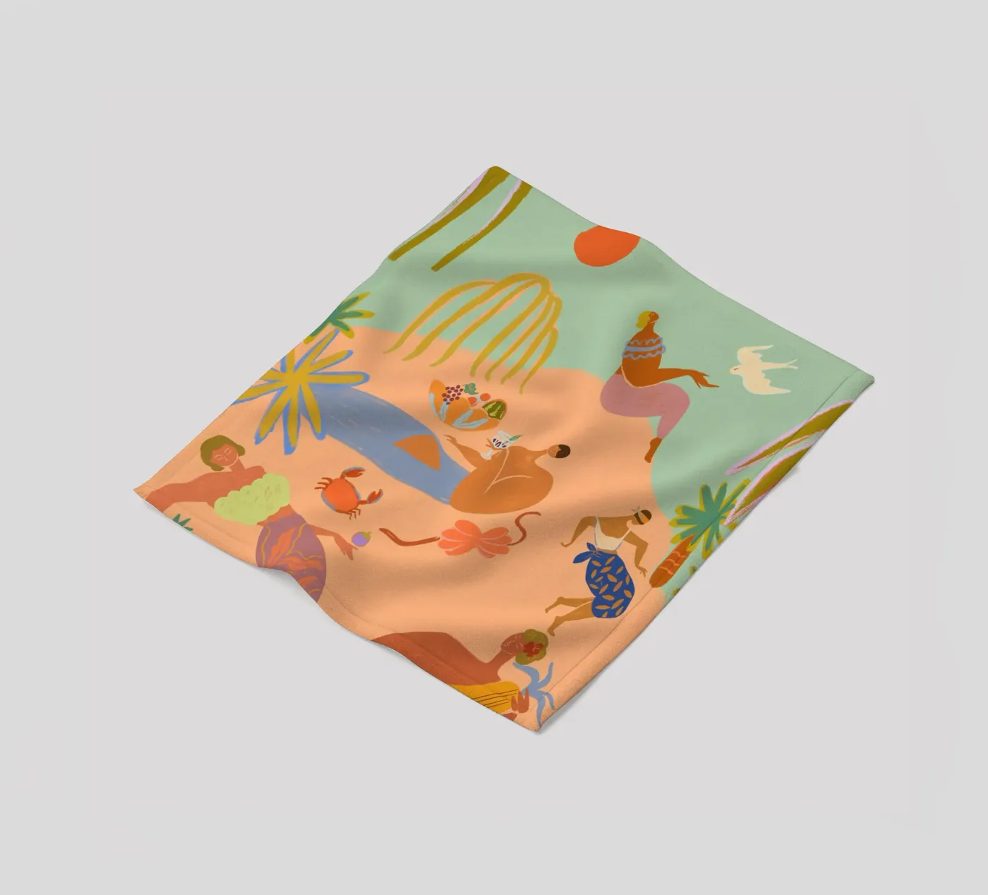 Vacation fleece blanket by Arty Guava