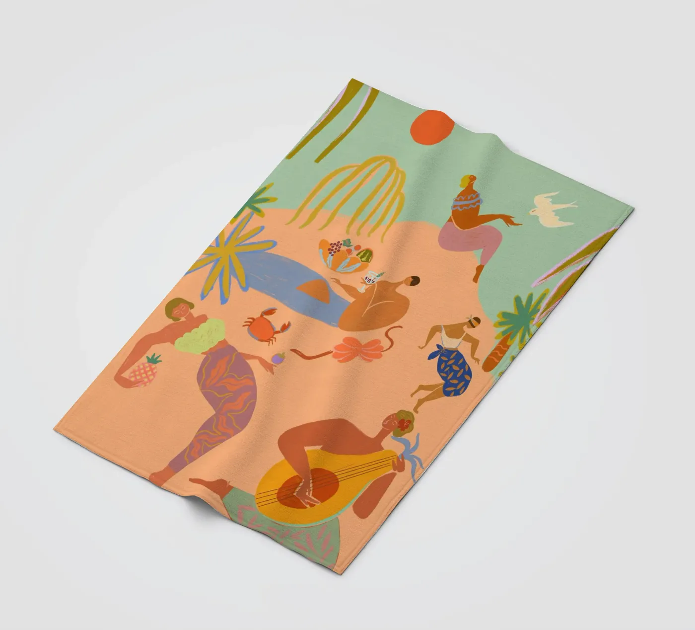 Vacation fleece blanket by Arty Guava