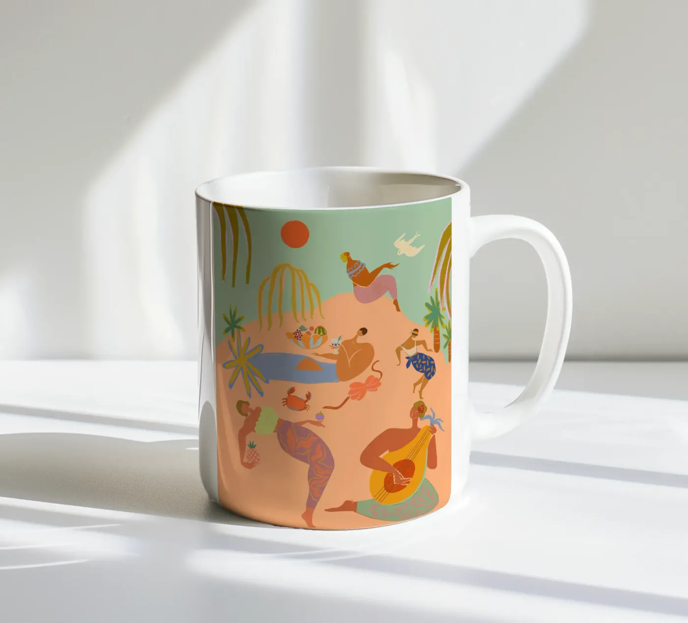 Vacation ceramic mug by Arty Guava