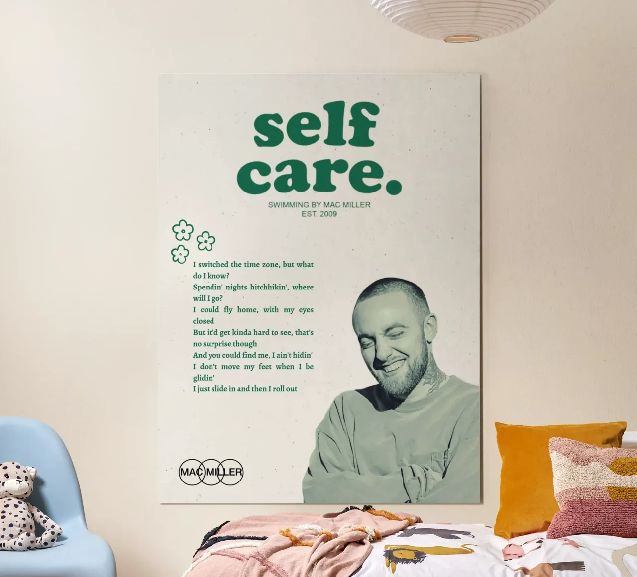Mac Miller - Zelfzorg eerbetoon hahnemühle van rockytamoe