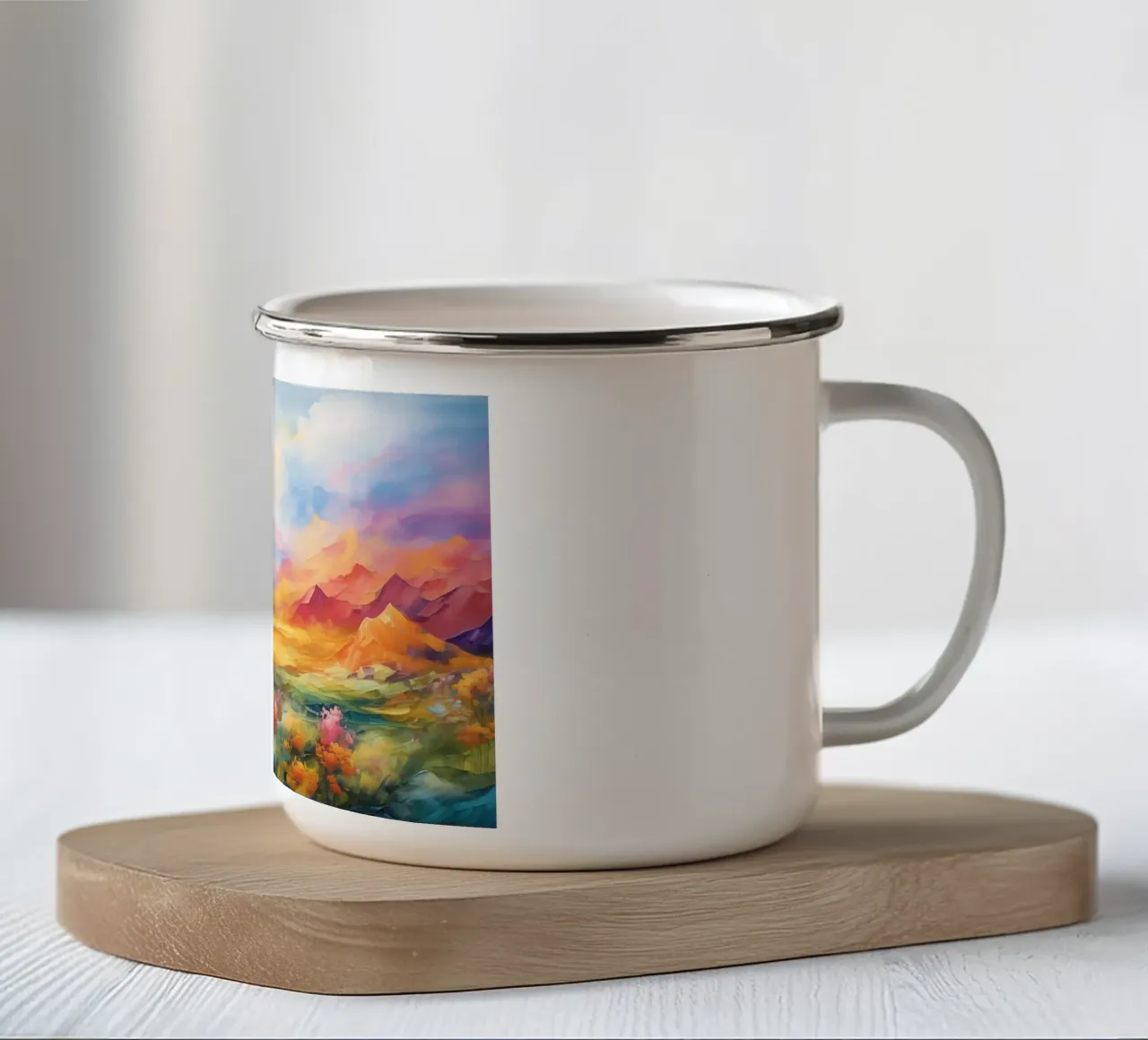 Arte da parete di Imagine tazza in smalto da Imagine