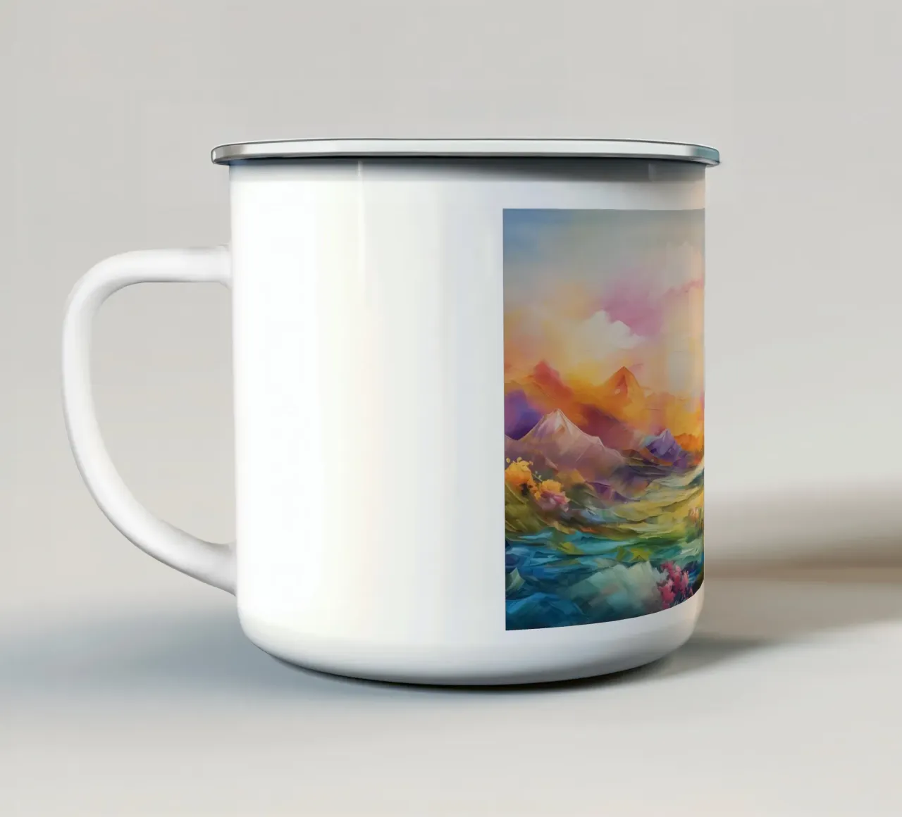 Arte da parete di Imagine tazza in smalto da Imagine