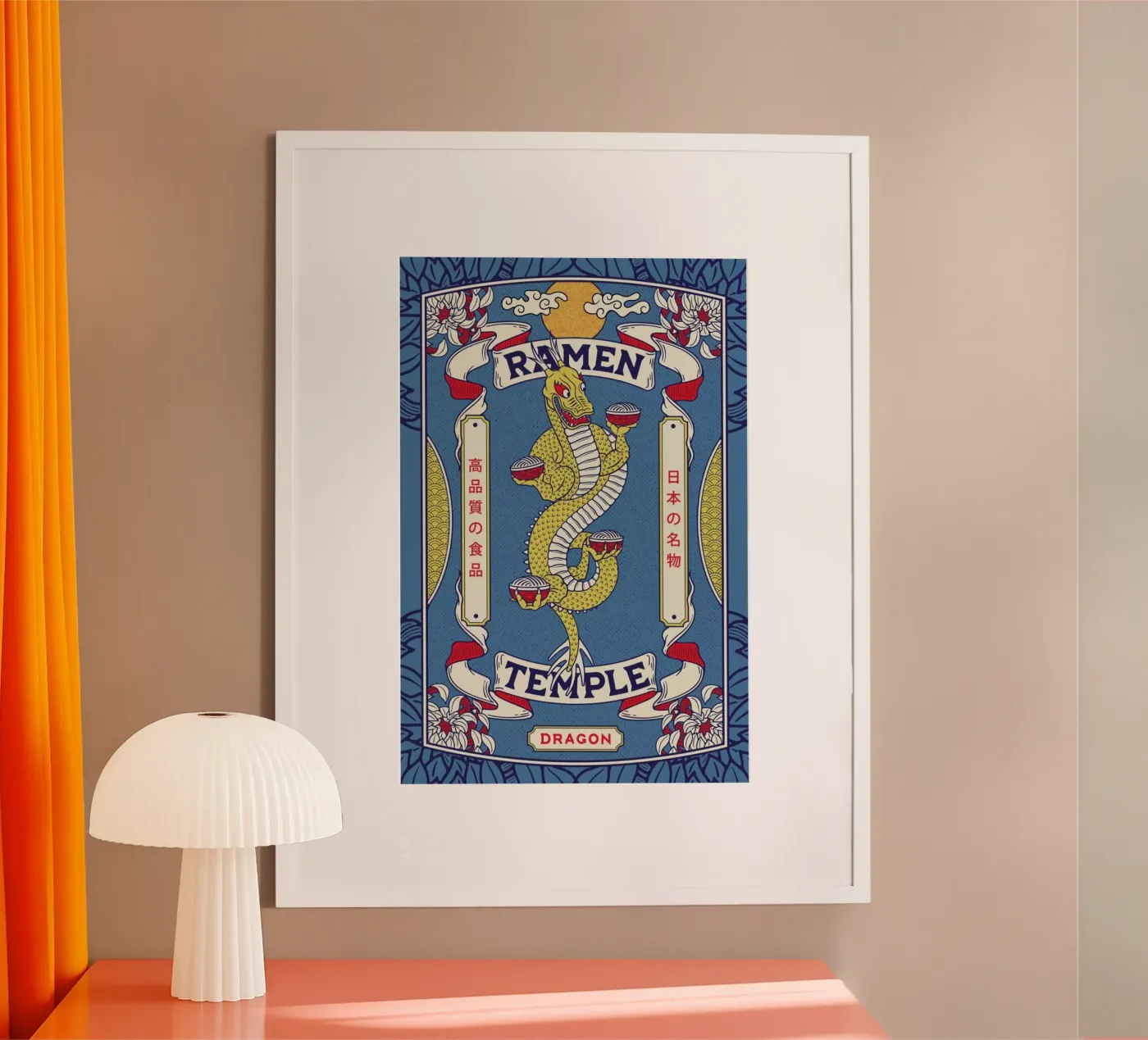 Ramen Temple Dragon poster da daylight design studio