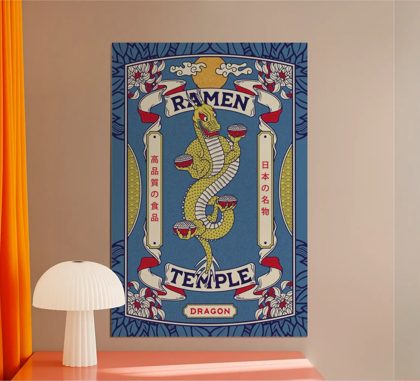 Ramen Temple Dragon poster da daylight design studio
