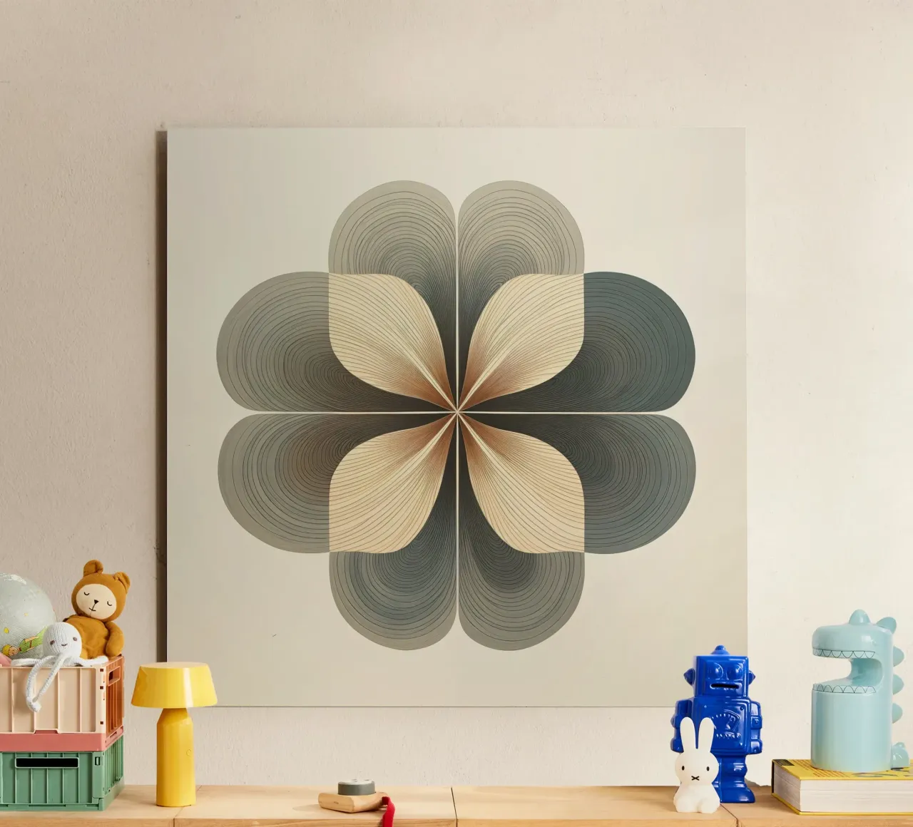 Bloem astratto alluminio dibond da Imagine