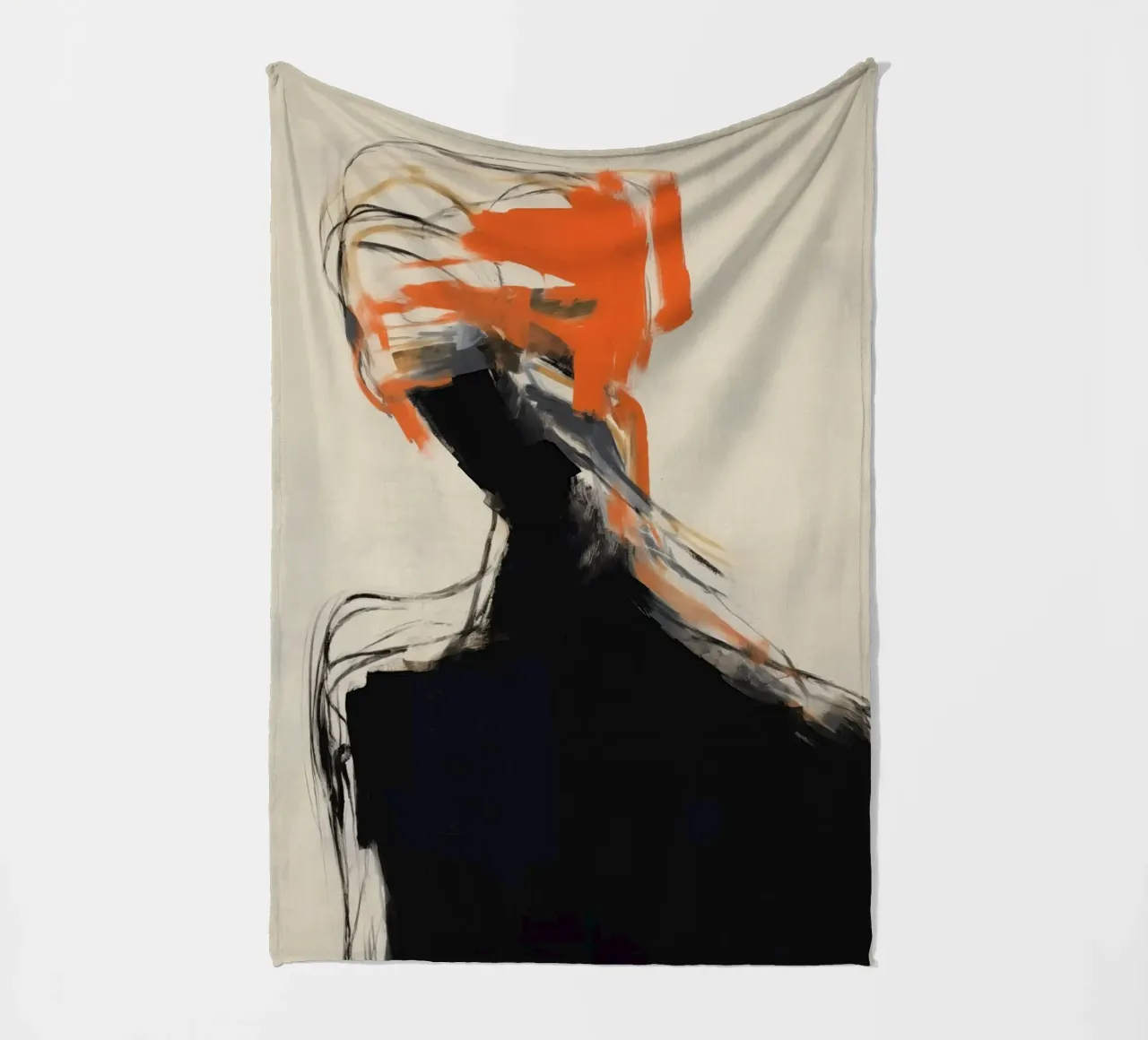 Silhouet astratto coperta in pile da Imagine