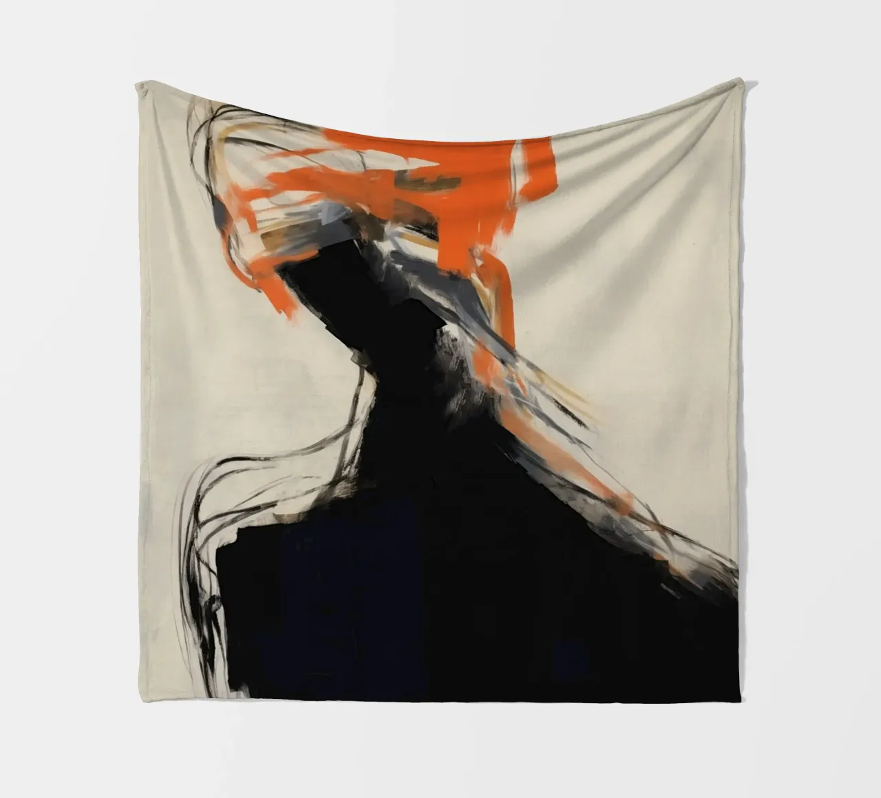 Silhouet astratto coperta in pile da Imagine