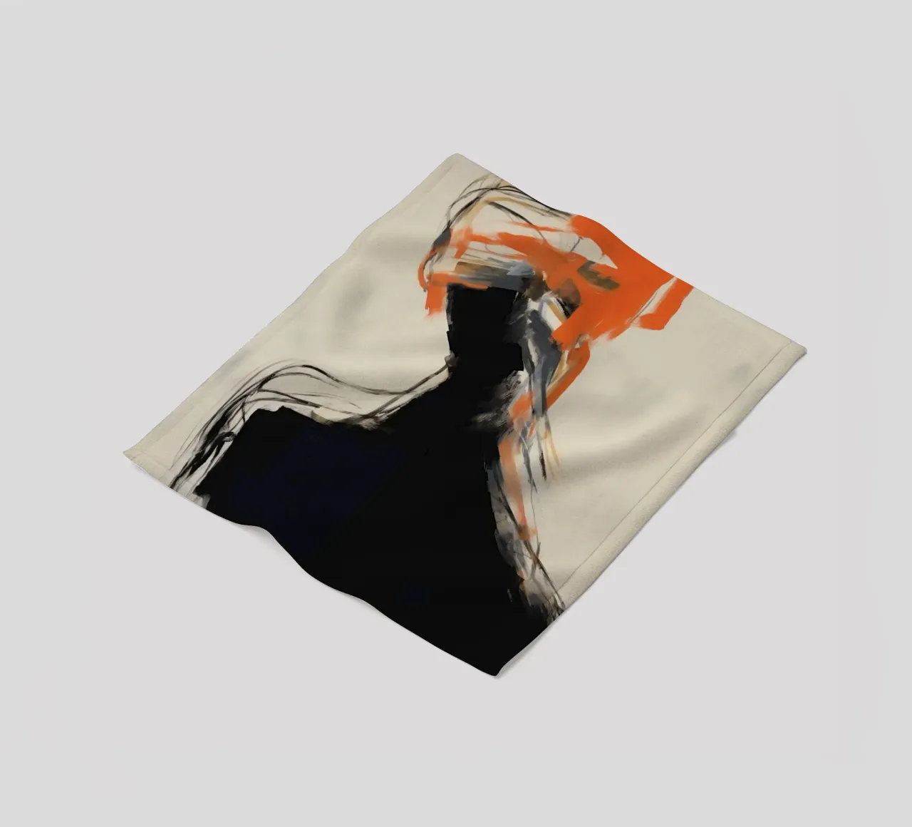 Silhouet astratto coperta in pile da Imagine