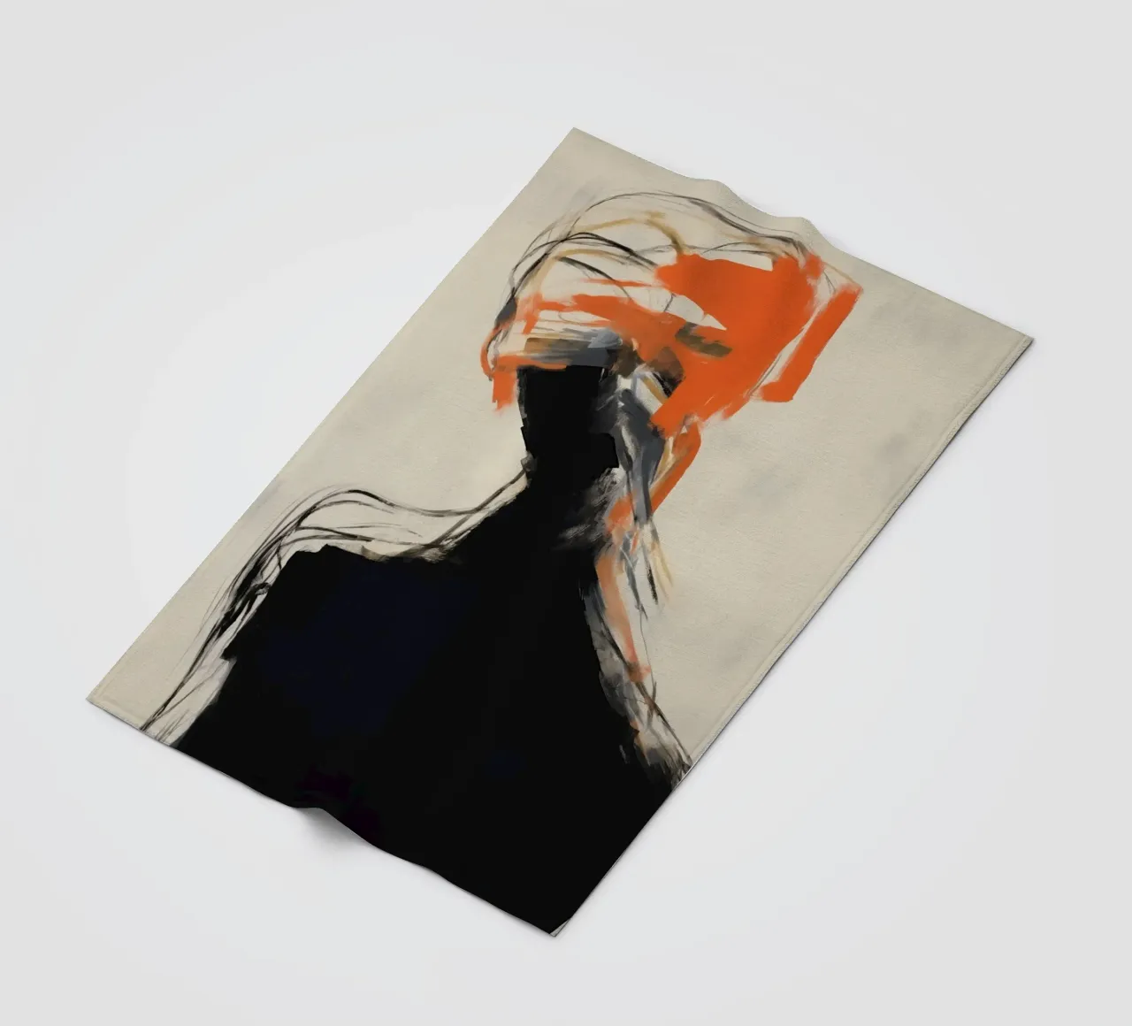 Silhouet astratto coperta in pile da Imagine