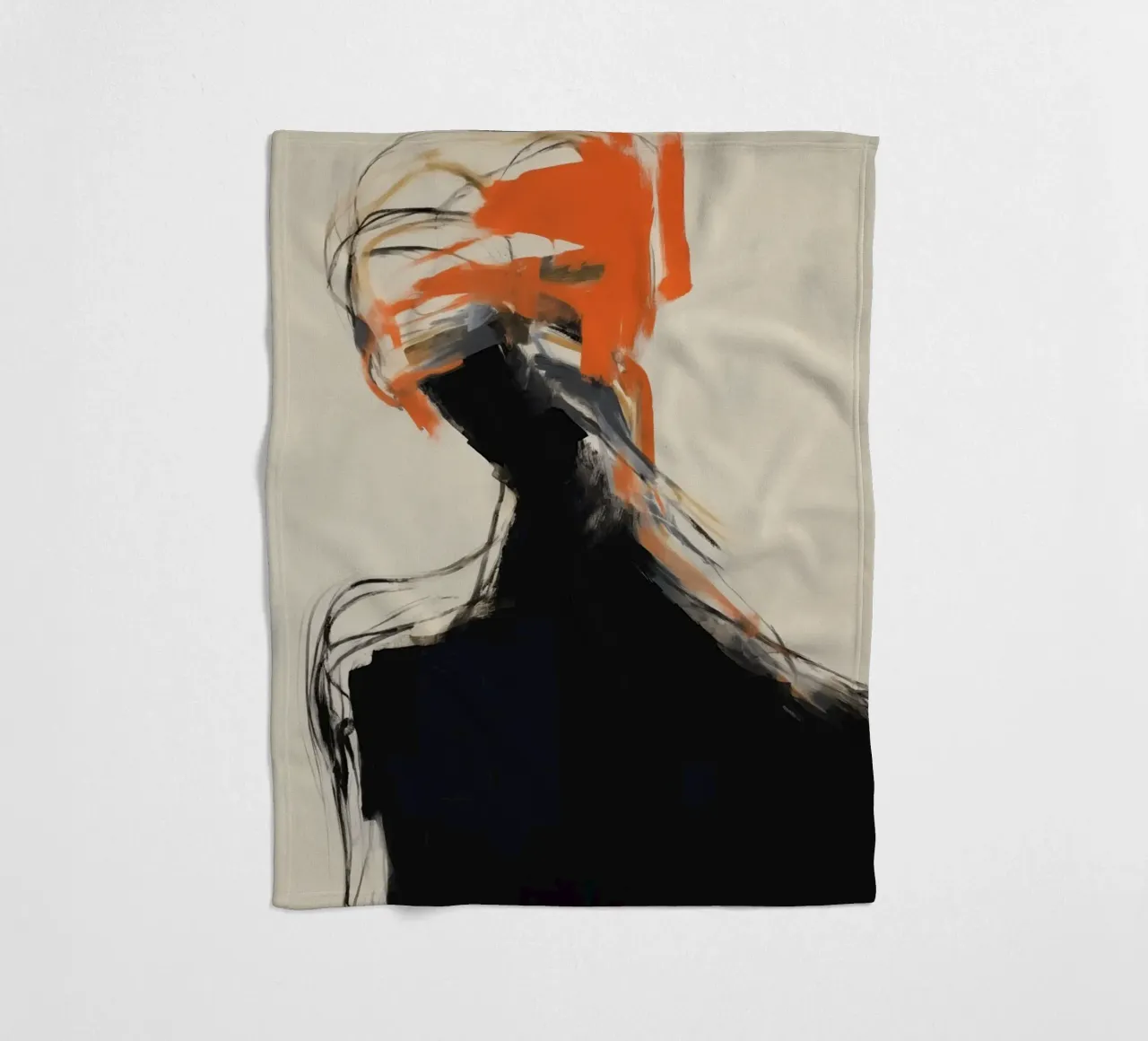Silhouet astratto coperta in pile da Imagine
