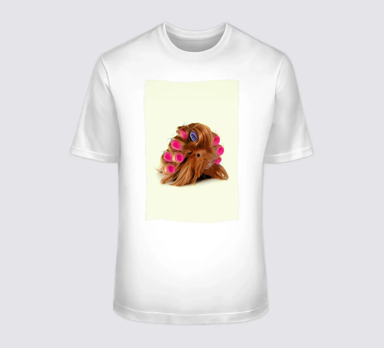 Curly Guineapig t-shirt da Paul Fuentes Design